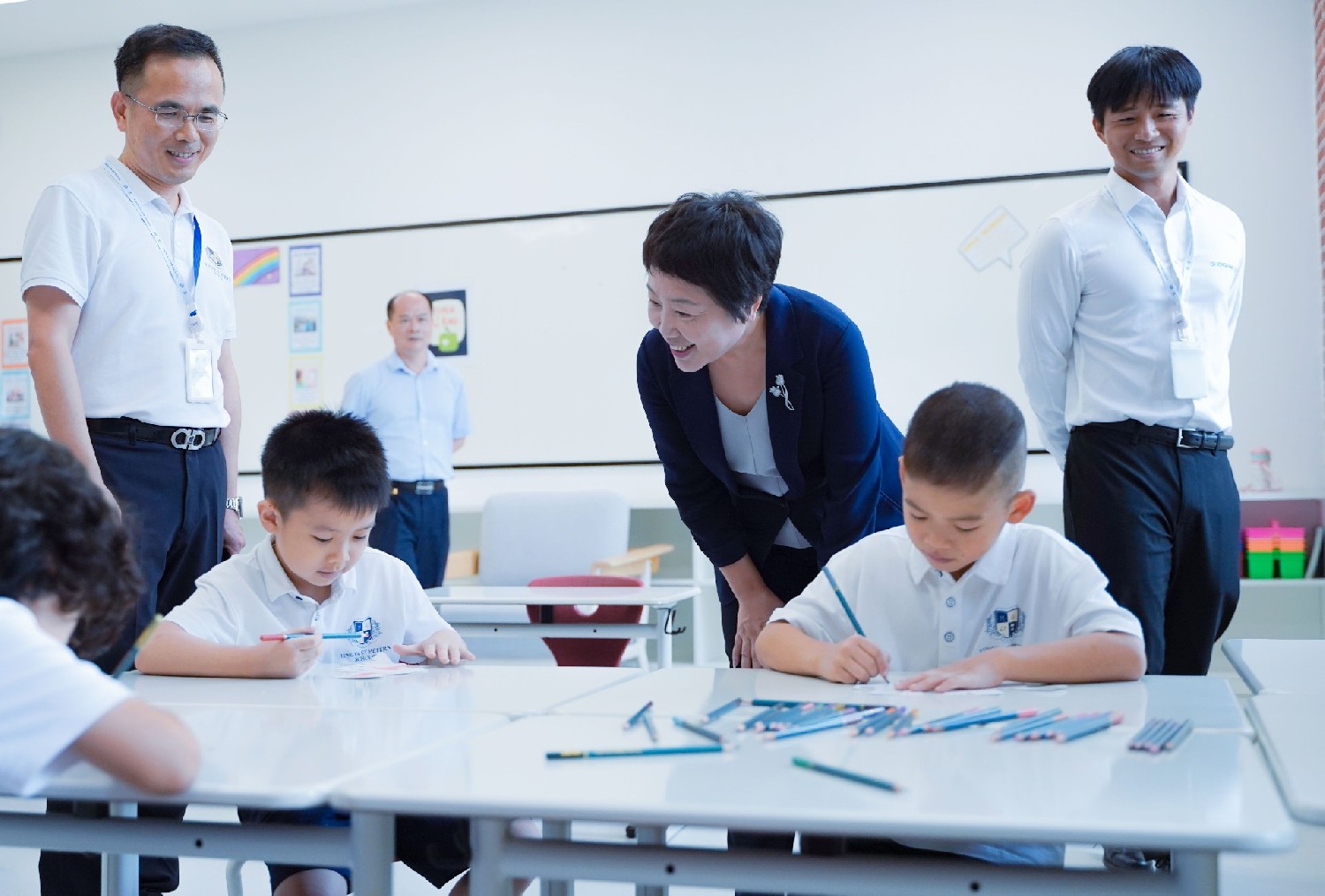 Leaders' Care | Party Secretary Cao Xiankun and his delegation from the Education Department of Hainan Province visit Yingya St. Peter's School to conduct research and provide guidance